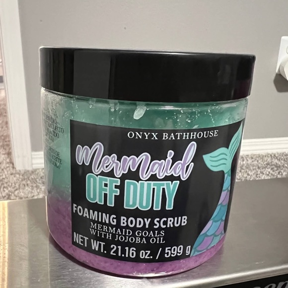 One x Bathhouse Other - Onyx Bathhouse Foaming Body Scrub Mermaid Goals With Jojoba Oil